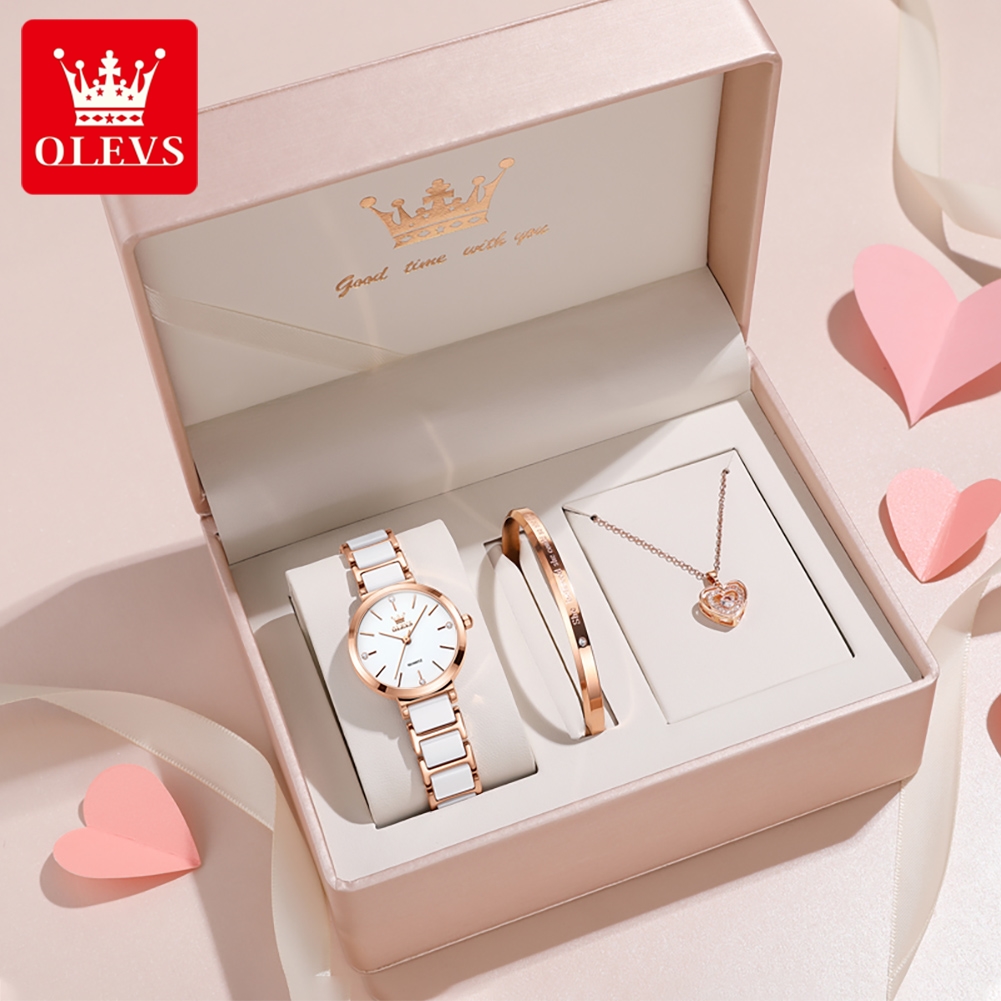 Jewelry For Watches - Olevs relógio feminino 5877 luxo elegante