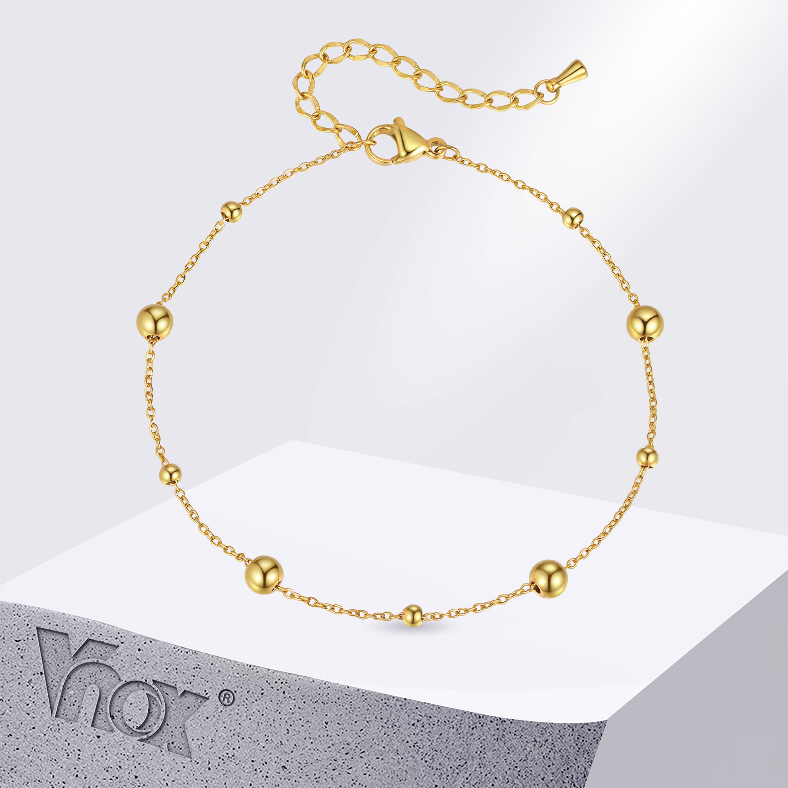 Jc Jewelry & Watches Photos - Vnox tornozeleiras de contas pequenas de
