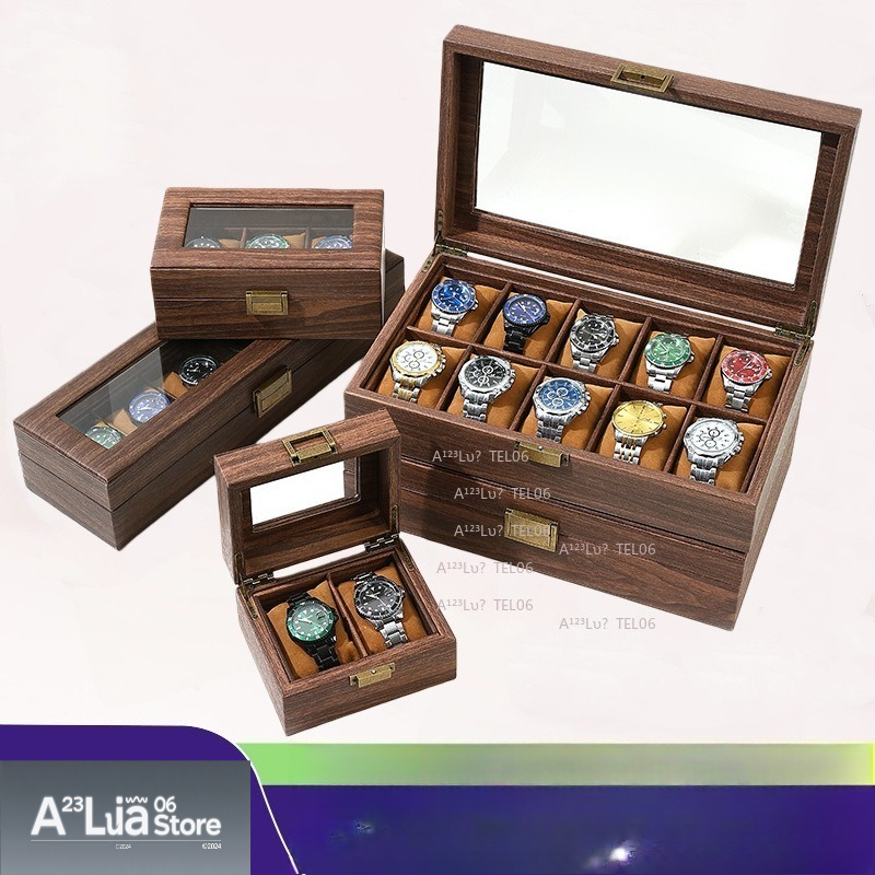 Watch Display Box - Caixa de Relógio Vintage em Couro