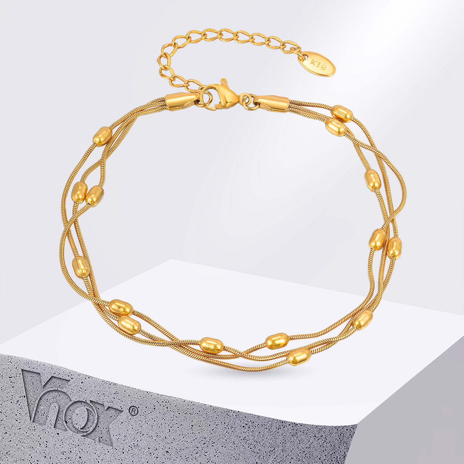 Vnox verão aço inoxidável três - Jc Jewelry & Watches Photos avaliação e preço