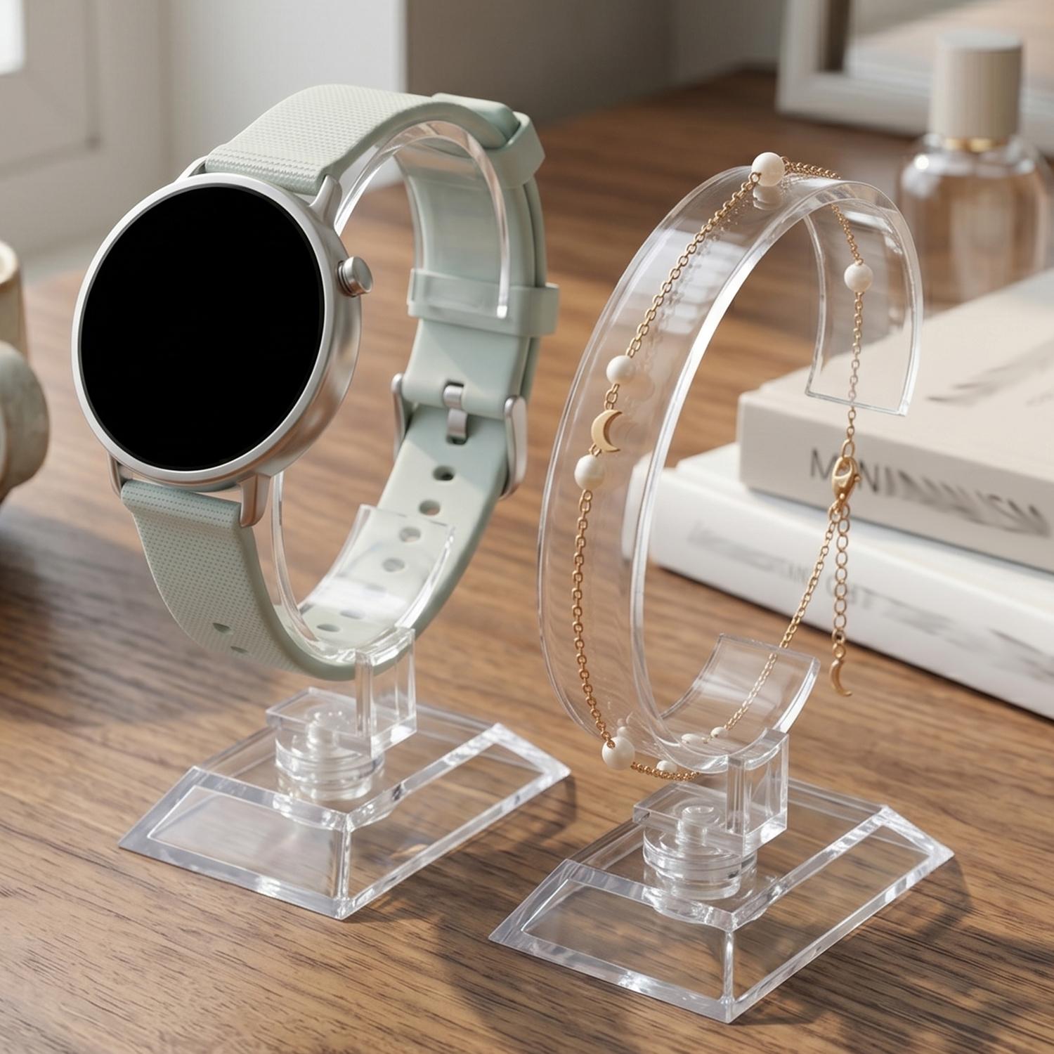 Suporte Transparente para Reló - Jewelry And Watches Inc avaliação e preço