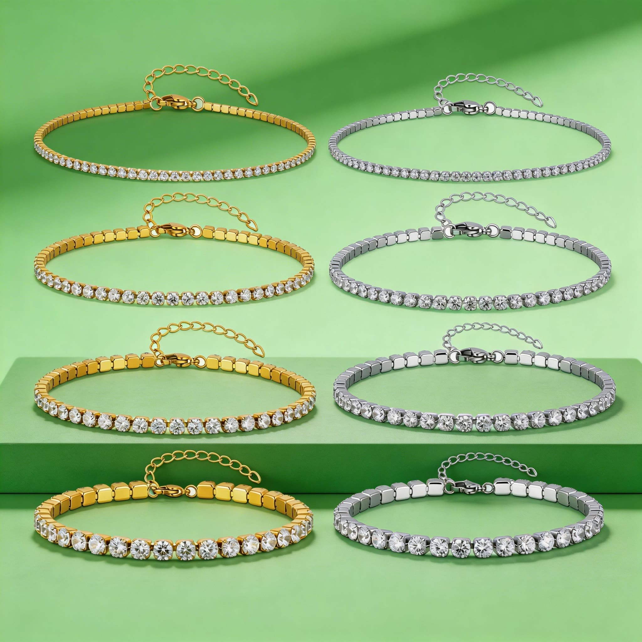 Tornozeleira de Luxo com Zircô - Jc Jewelry & Watches Photos avaliação e preço